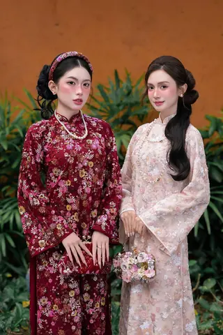 Ảnh nguồn của Áo dài nam nữ · bộ áo dài + quần
